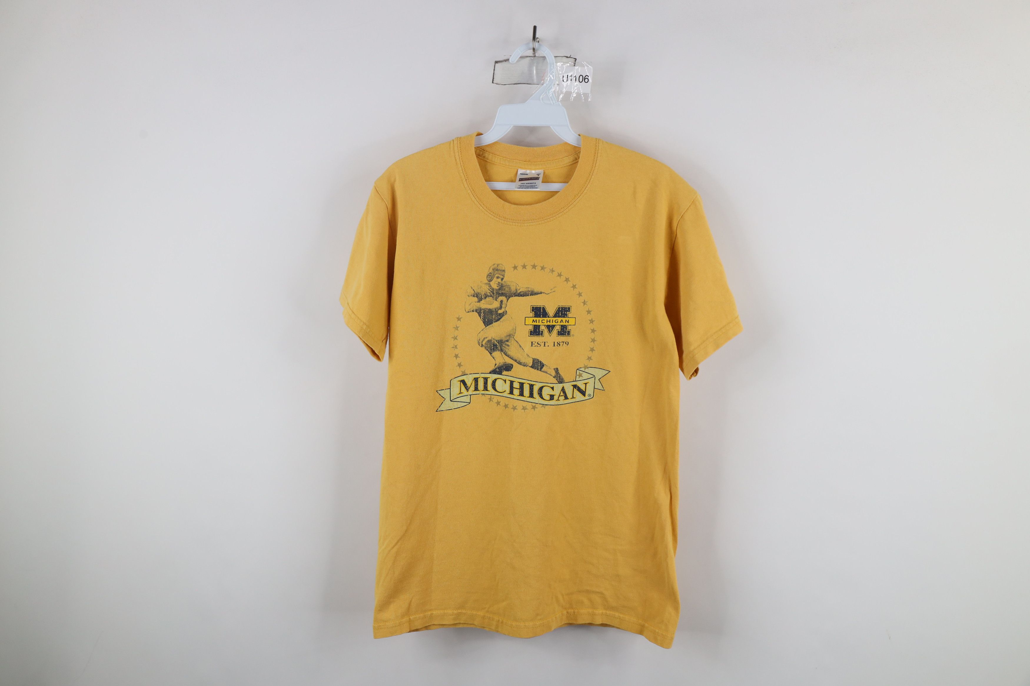 Vintage Vintage 90s University of Michigan Football Heisman T-Shirt Size US S / EU 44-46 / 1 - 1 Thumbnail