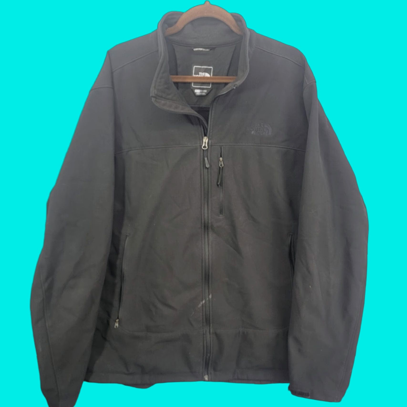 The North Face The North Face Mens 2XL Softshell Jacket Full Zip Black Windwall Size US XXL / EU 58 / 5 - 1 Thumbnail
