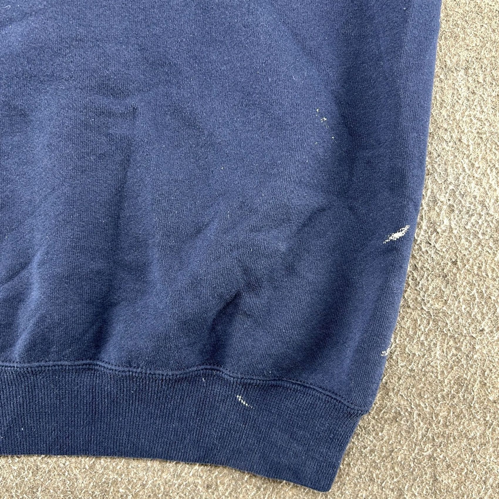Russell Athletic VINTAGE Russell Athletic Hoodie Mens 2XL Blue Navy Pullover Cotton Boxy USA 90s Size US XXL / EU 58 / 5 - 4 Thumbnail