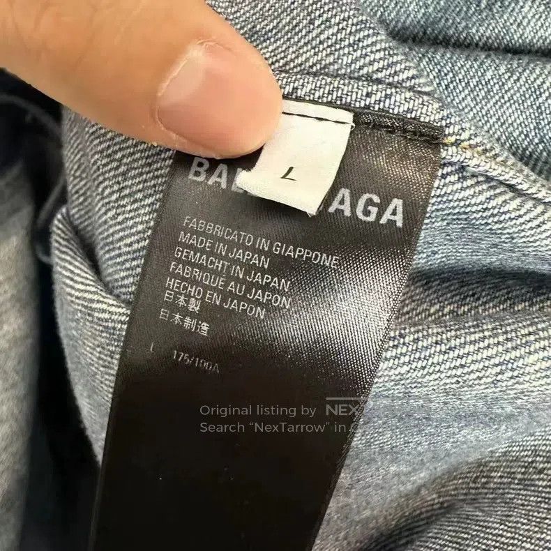 Balenciaga Balenciaga Blue tie-dye denim shirt Size US L / EU 52-54 / 3 - 4 Thumbnail