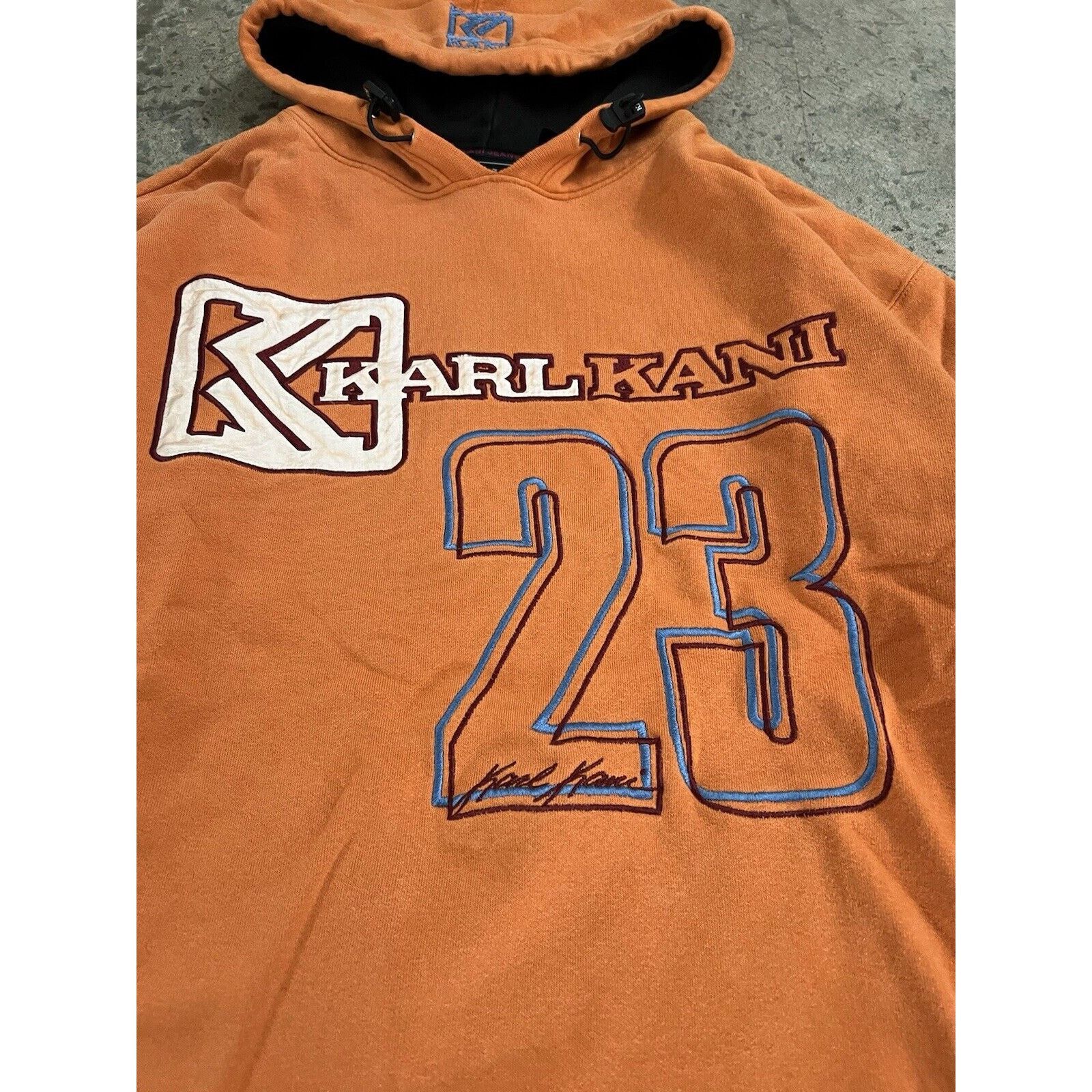 Karl Kani KARL KANI hoodie, hip hop sweatshirt, 90s, size XL Orange Size US XL / EU 56 / 4 - 3 Thumbnail