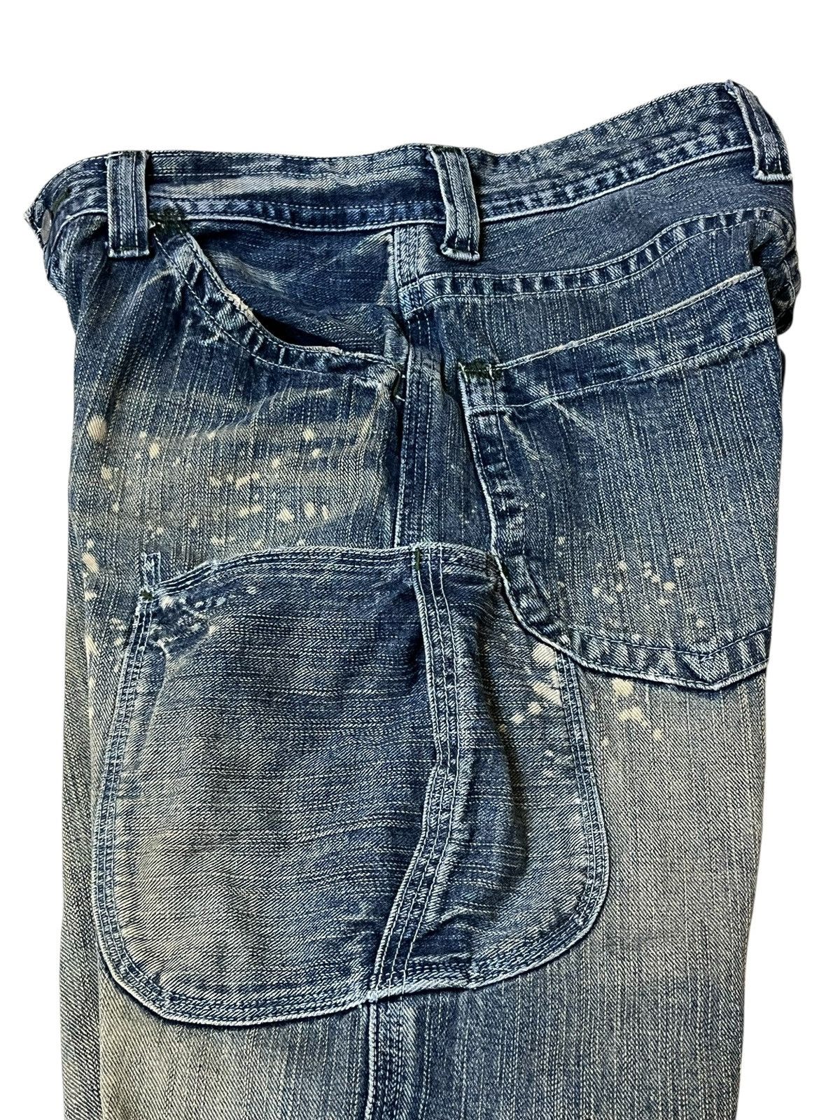 Japanese Brand Sick 90s japanese denim GL HEART mud wash dirty faded jeans Size US 31 - 8 Thumbnail