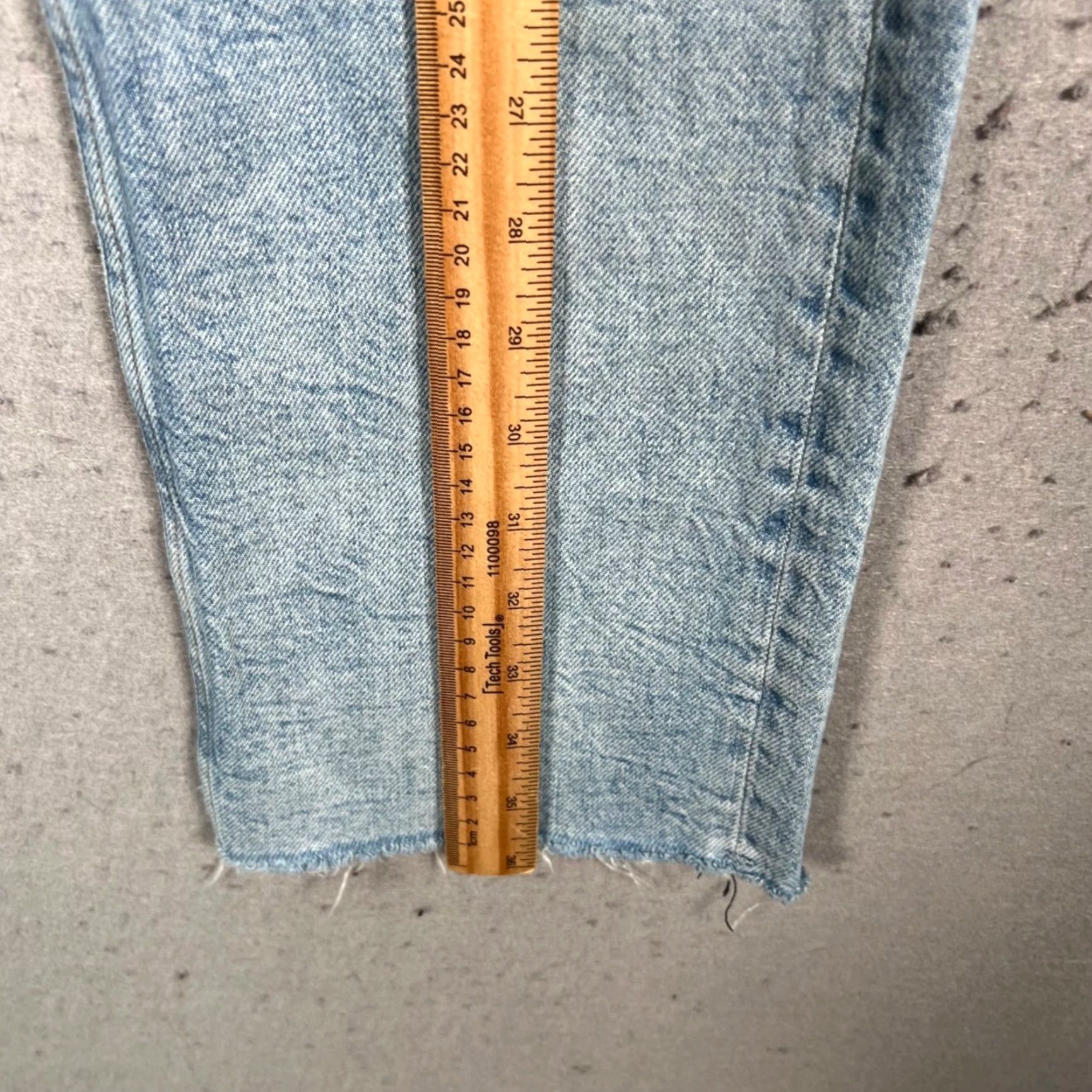 Rag & Bone Rag & Bone Jeans Womens 24 High-Rise Ankle Straight Distressed Light Wash Denim Blue 5-Pocket Womens Size 42" / US 20 - 7 Thumbnail