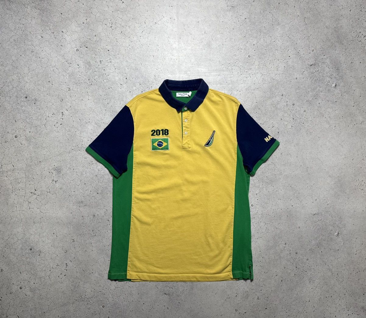 Nautica Nautica Brasil 2018 Team Polo Shirt Size US XL / EU 56 / 4 - 1 Thumbnail