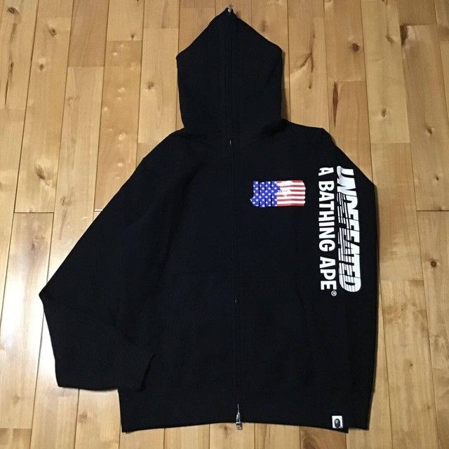 Bape × Undefeated Undefeated × BAPE HEAD LOGO full zip hoodie a bathing ape Size US L / EU 52-54 / 3 - 2 Thumbnail