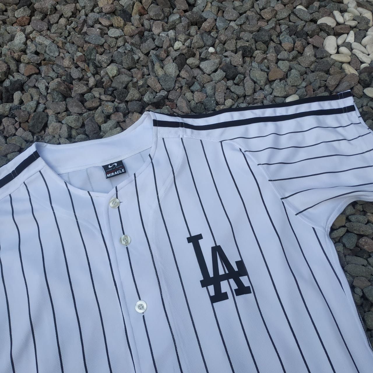 Japanese Brand × Vintage Stripe baseball jersey Size US L / EU 52-54 / 3 - 2 Thumbnail