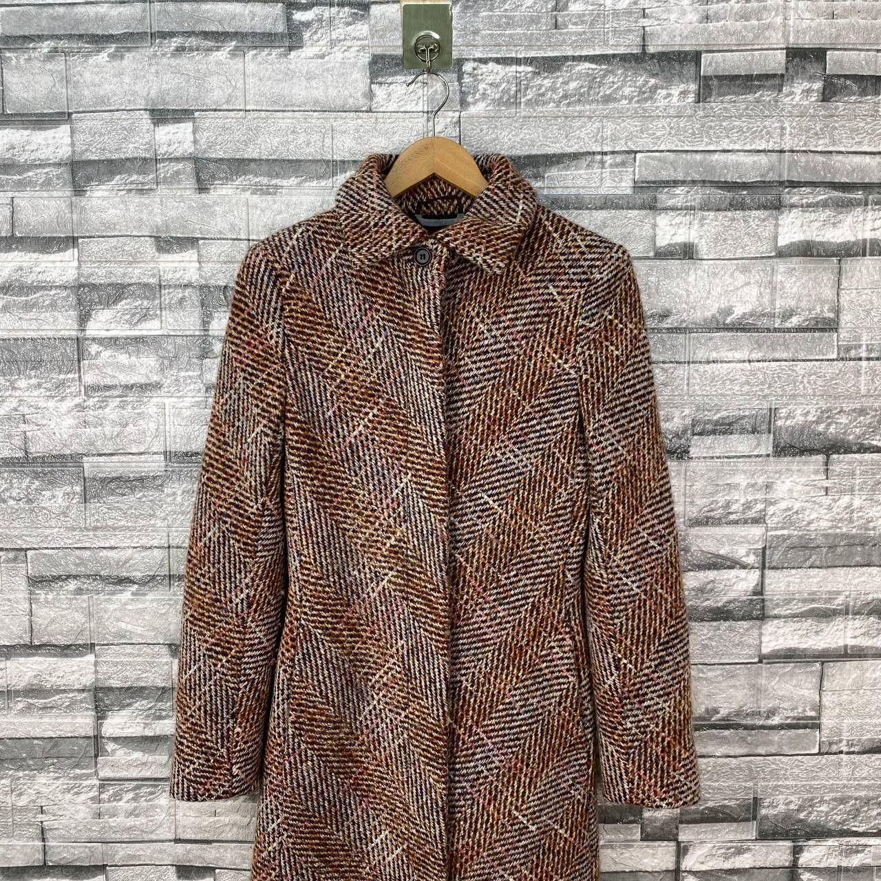 Max Mara MAX MARA TWEED KNITTED LONG COAT Size XS / US 0-2 / IT 36-38 - 2 Thumbnail