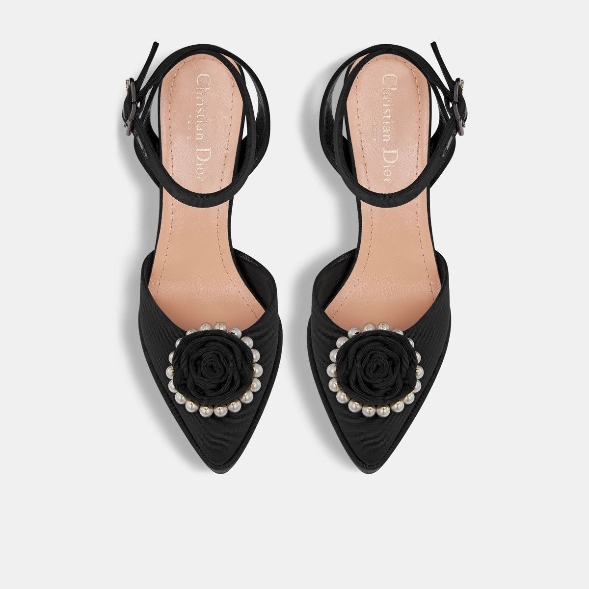 Dior o1bcso1str0225 Rose Pump in Black Size US 10 / IT 40 - 4 Thumbnail