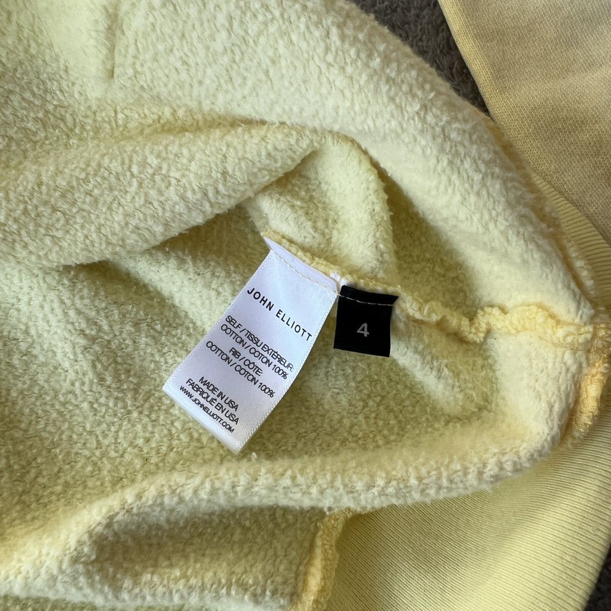 John Elliott John Elliott Beach Hoodie Sulphur Yellow Size US XL / EU 56 / 4 - 3 Thumbnail