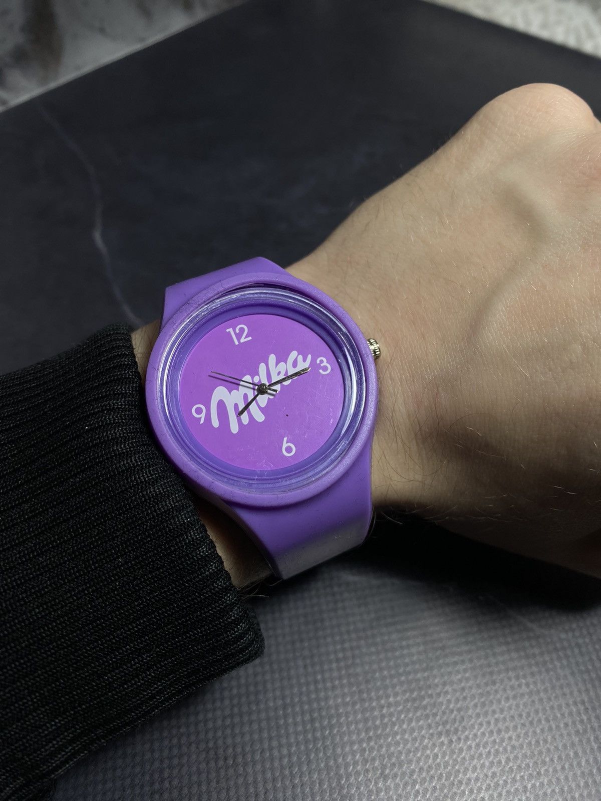 Vintage Milka Purple Quartz Watch Fun Promo Vintage 🍫 Size ONE SIZE - 3 Thumbnail