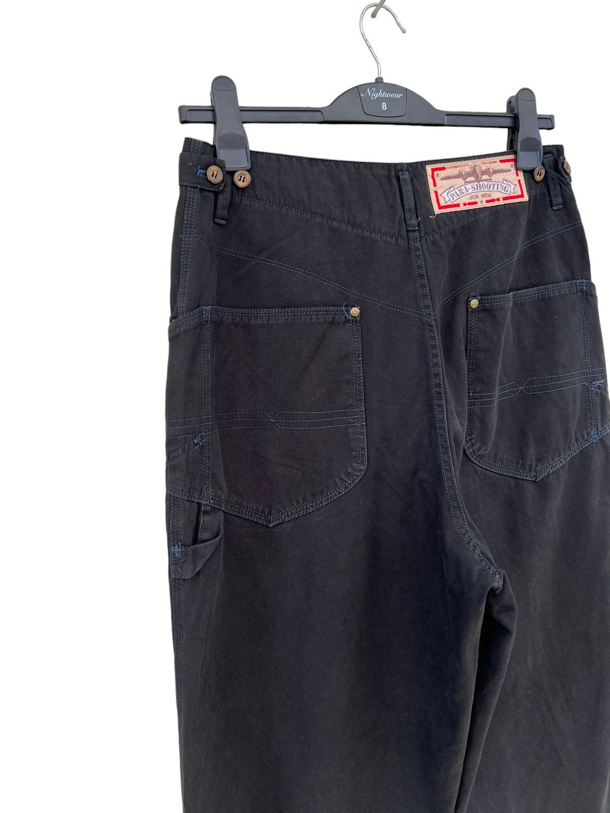 wjk Vintage 80s JUNMEN Para Shooting Baggy Trouser Pant Size US 30 / EU 46 - 16 Thumbnail