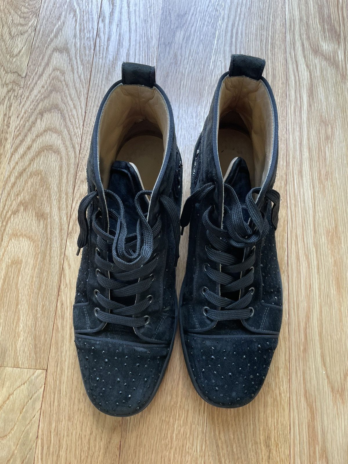 Christian Louboutin Christian Louboutin Sneakers Red Bottom Swarovski Crystal 9 Size US 9 / EU 42 - 6 Thumbnail