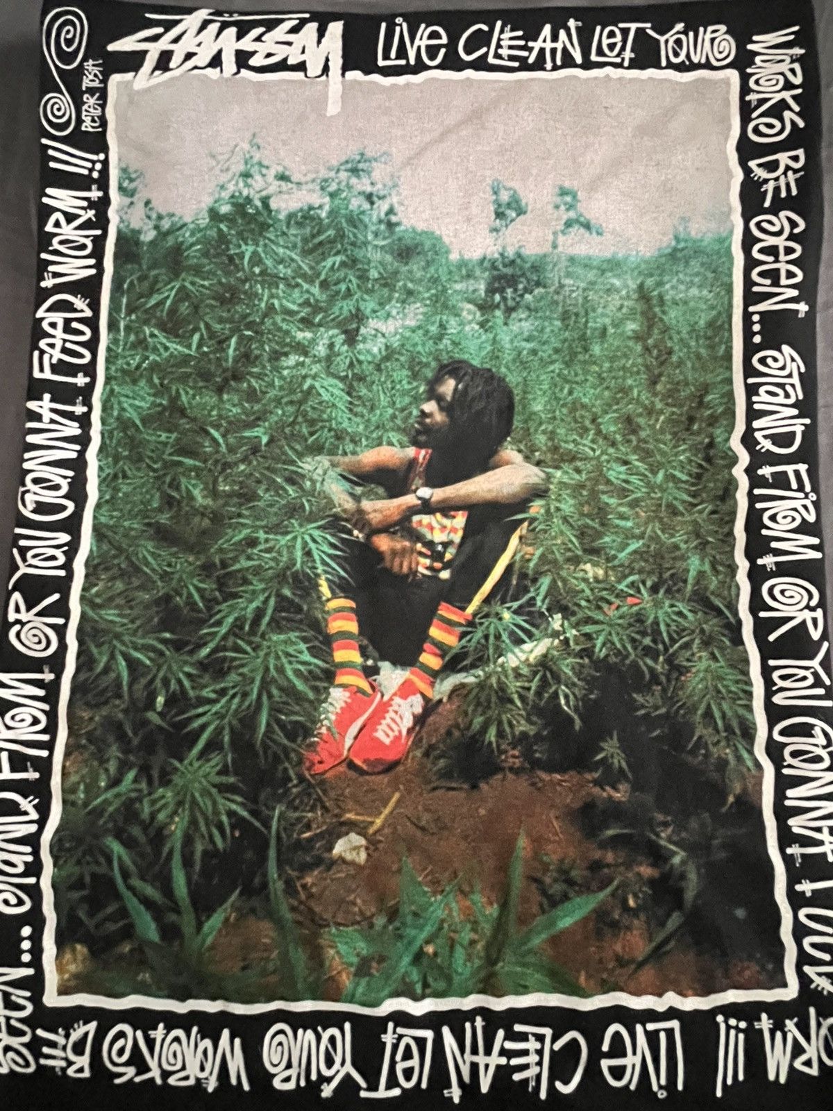 Stussy Stussy peter tosh tee Size US M / EU 48-50 / 2 - 2 Thumbnail