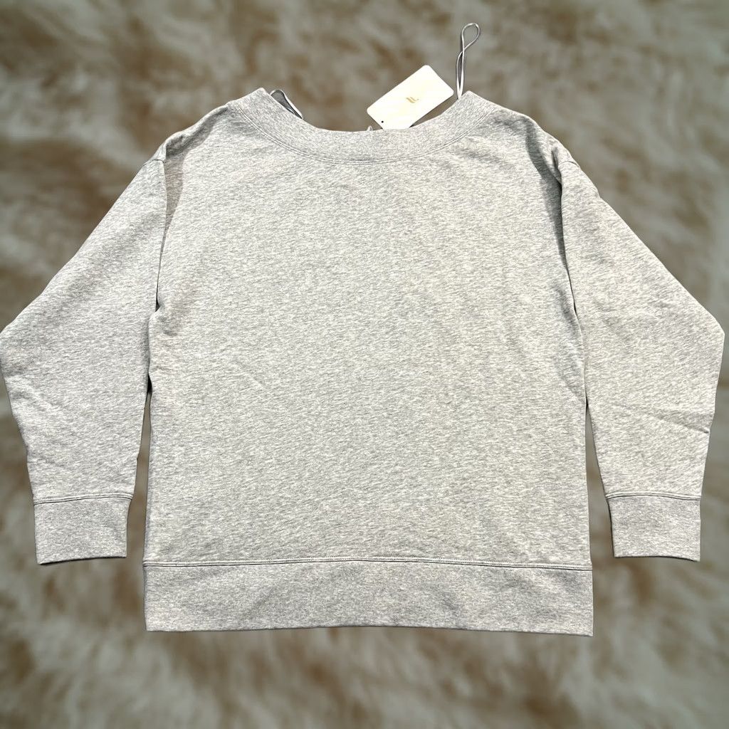 Fabletics Fabletics Sweatshirt Womens Size Small Gray Zaylee Cross Front Off Shoulder NWT Size S / US 4 / IT 40 - 1 Thumbnail