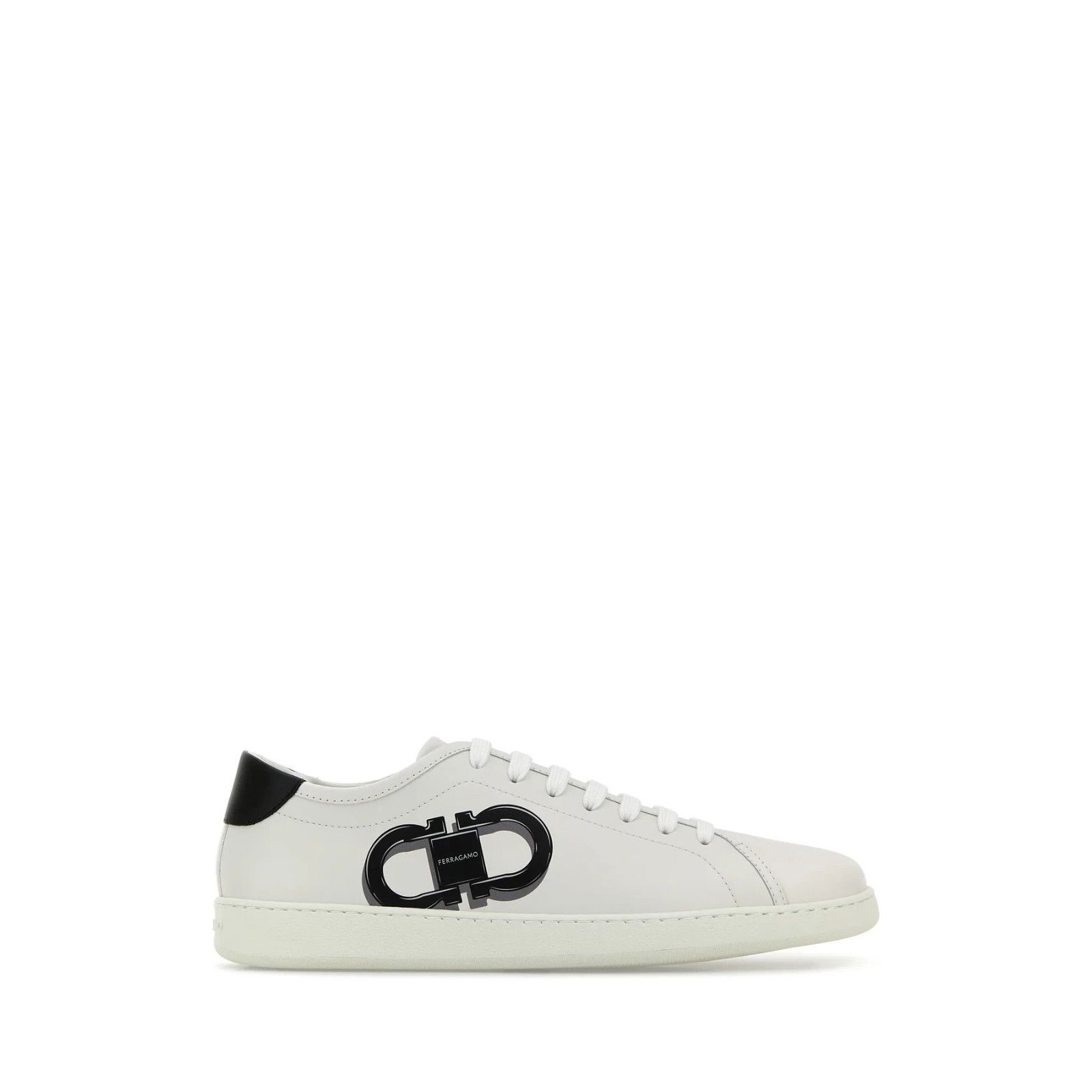 FERRAGAMO Brandy 1 White Leather Sneakers New & Authentic (M