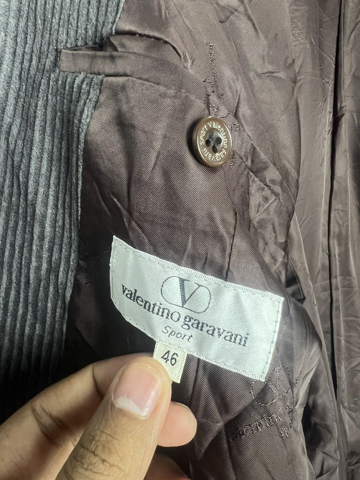 Valentino Valentino Garavani Vintage Corduroy Blazer Size US L / EU 52-54 / 3 - 10 Thumbnail
