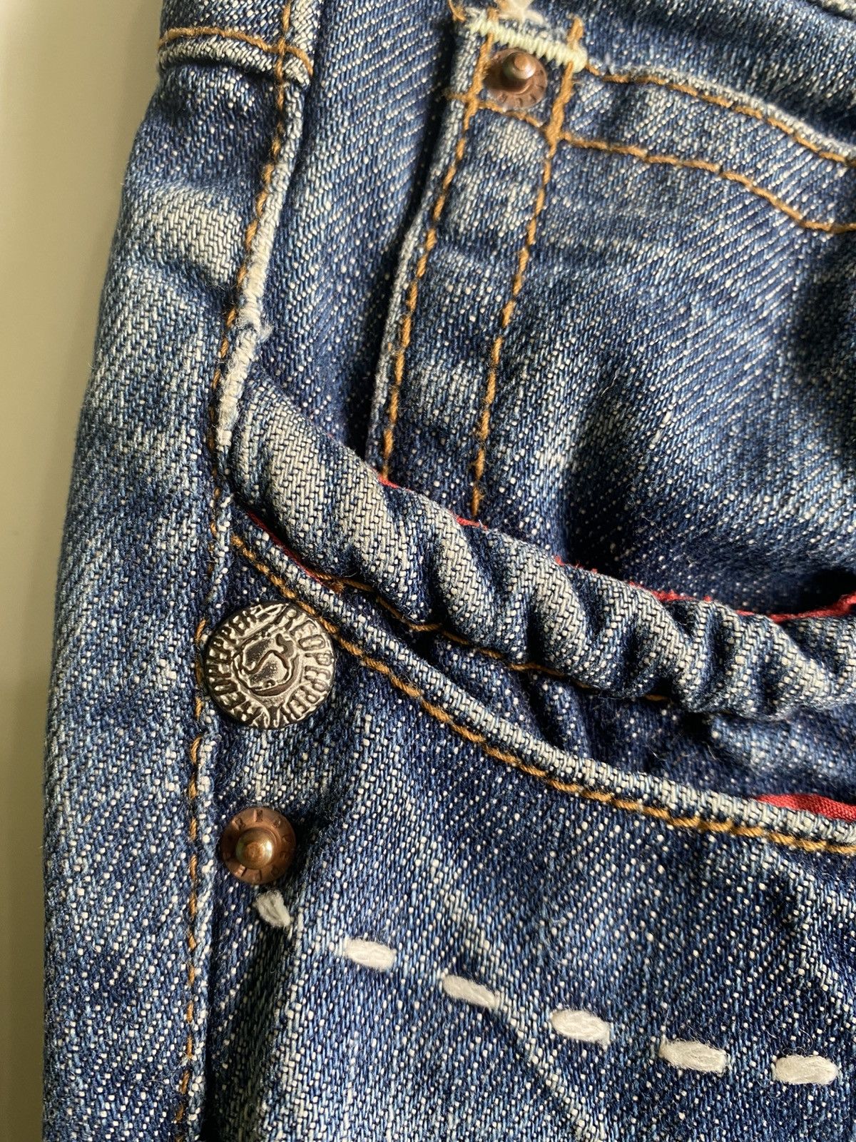 Composition by Kenzo Vintage Red Pepper Japan&co Denim Size 28" / US 6 / IT 42 - 8 Thumbnail
