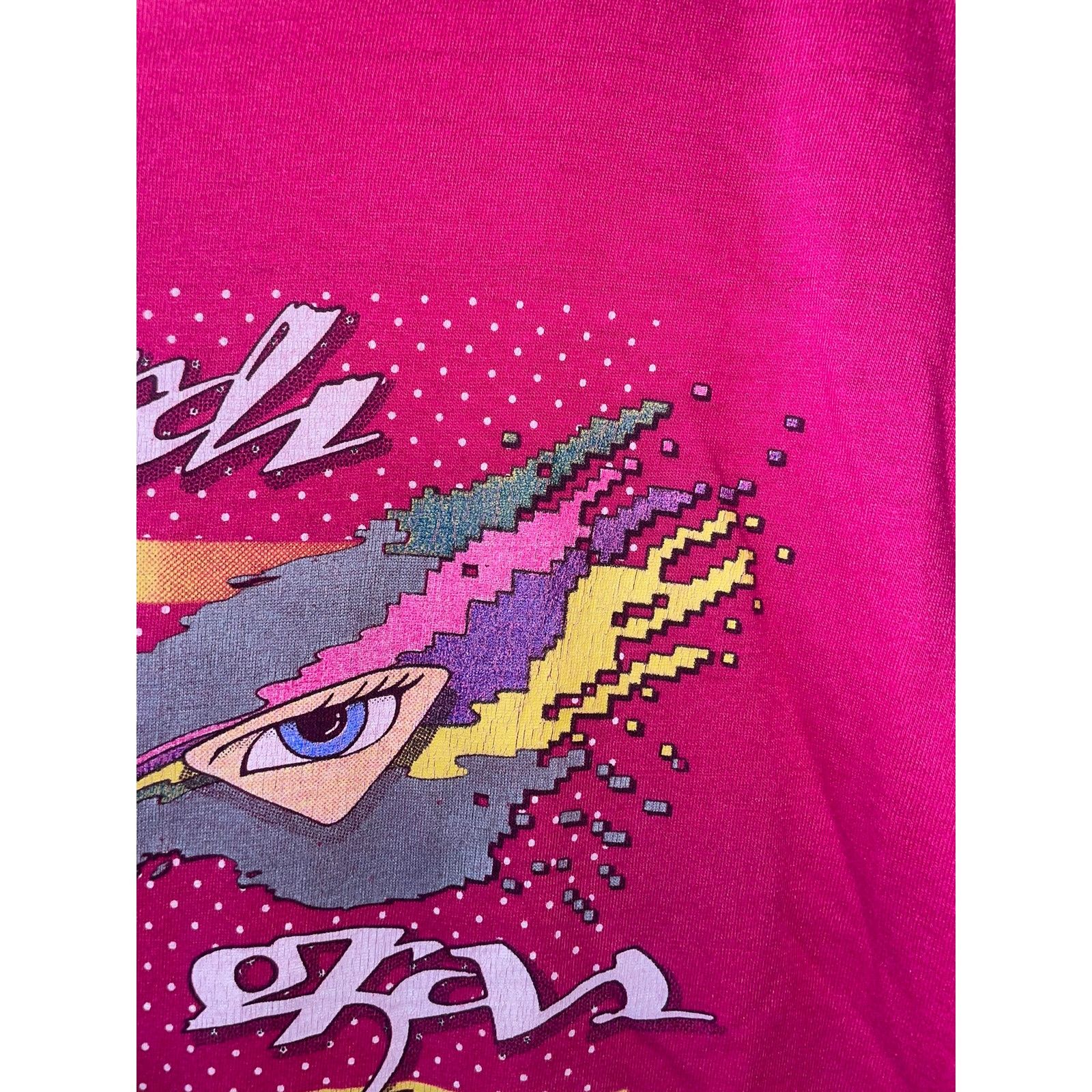 Hanes Vintage Mardi Gras Shirt New Orleans Pink Tee 80s 1986 M Size US M / EU 48-50 / 2 - 3 Thumbnail