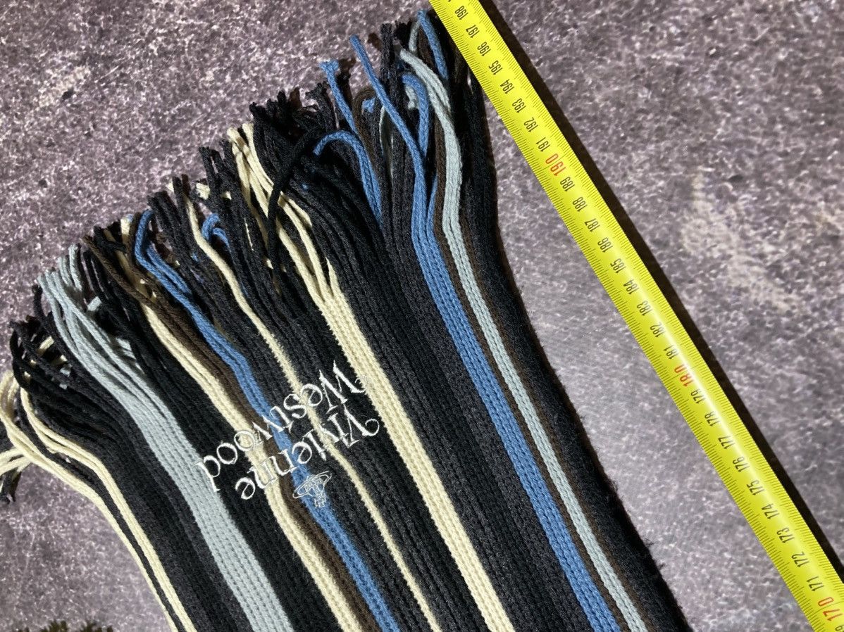 Vivienne Westwood Vivienne Westwood Accessories Wool Scarf Striped Orb Logo Size ONE SIZE - 6 Thumbnail