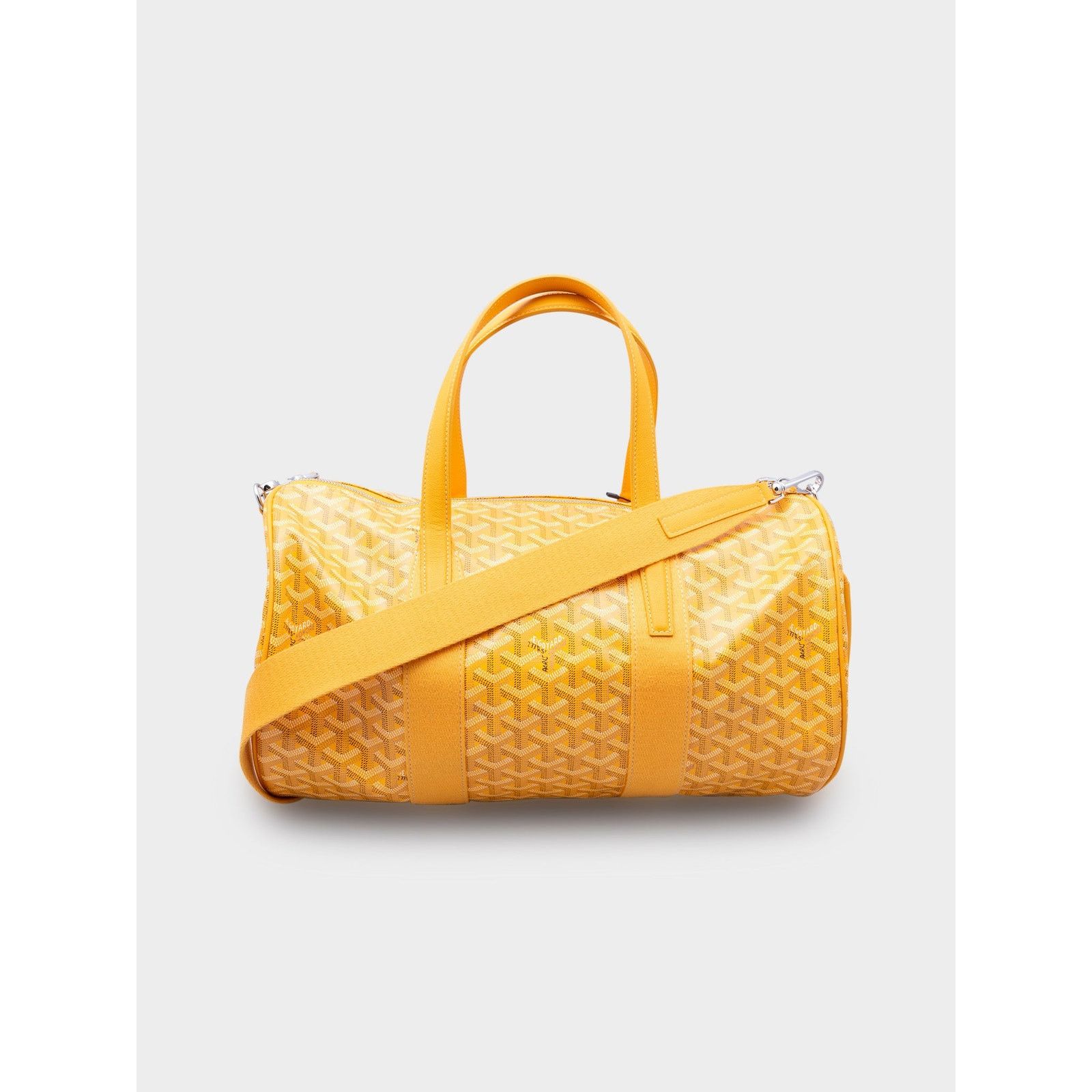 Goyard Yellow Barrel 40 Sports Bag, Men's