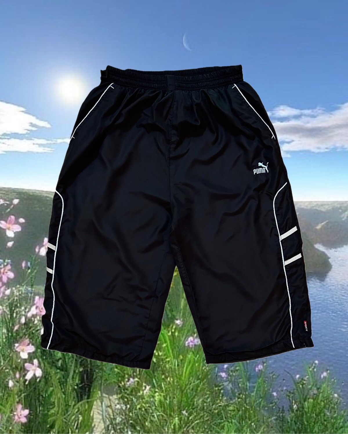 Puma Puma Jorts shorts black and baby blue Size US 30 / EU 46 - 1 Thumbnail