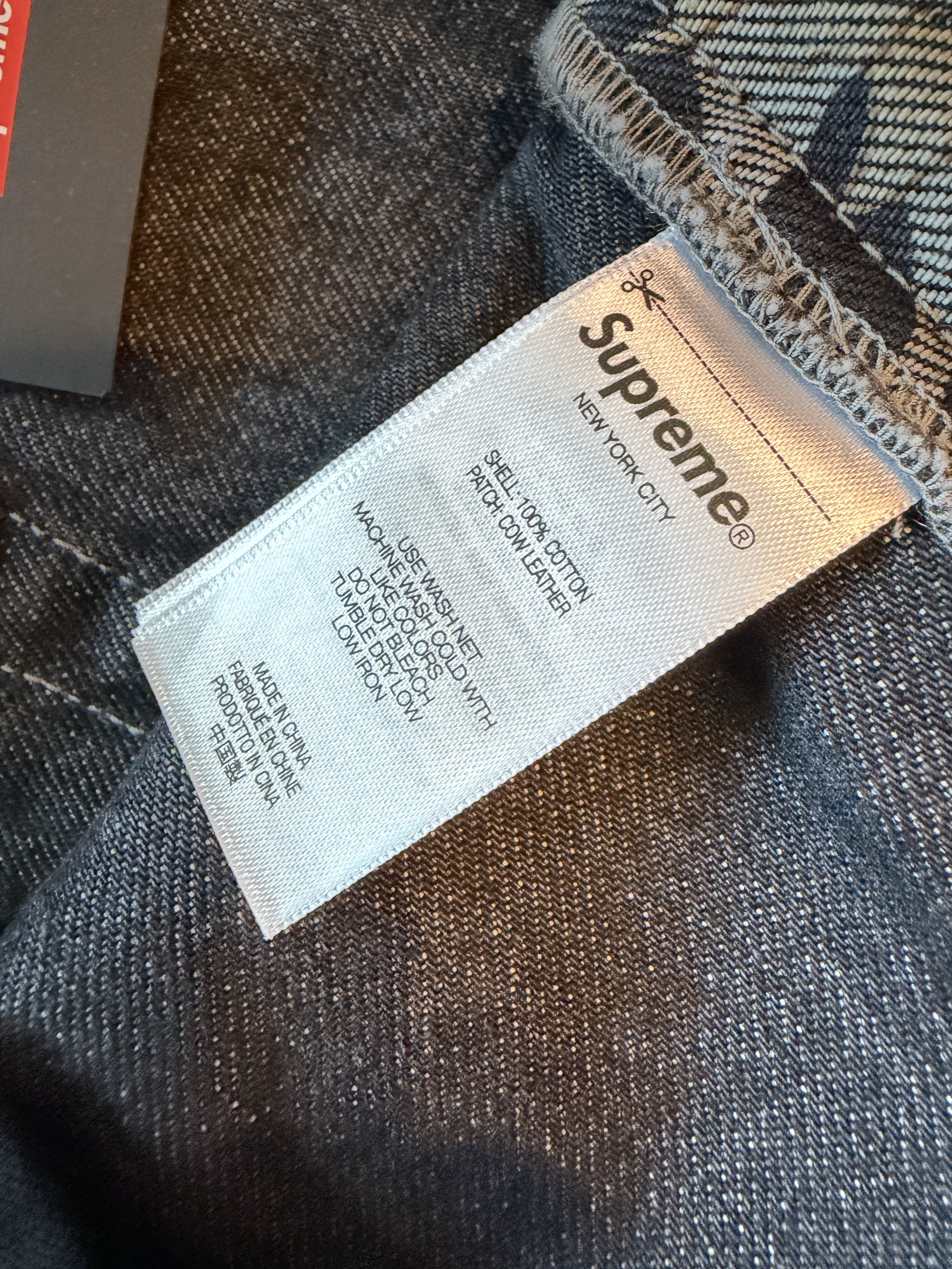 Supreme × Yohji Yamamoto Supreme Y's Mycelium Baggy Denim Jean Blue Gray Size US 38 / EU 54 - 7 Thumbnail