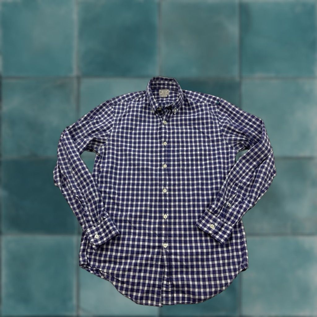 J.Crew J.Crew Shirt Mens Small Plaid Button-Down Lightweight Tailored Pocketed Multicolor Long Sleeve Size US S / EU 44-46 / 1 - 1 Thumbnail