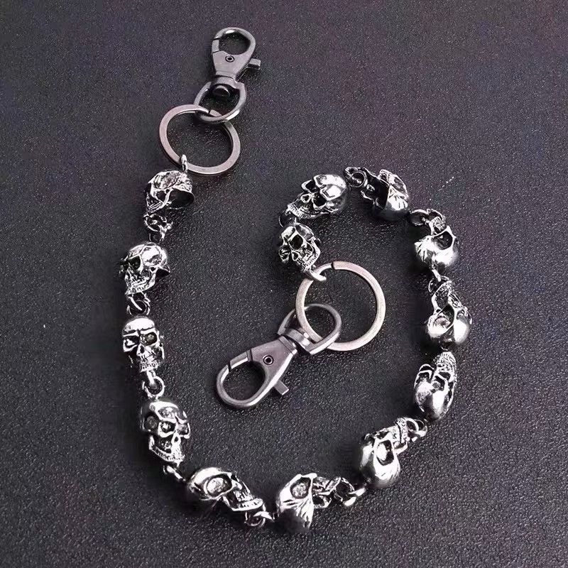 Jewelry Gothic Punk Men Skulls Pant Chain Size ONE SIZE - 4 Thumbnail