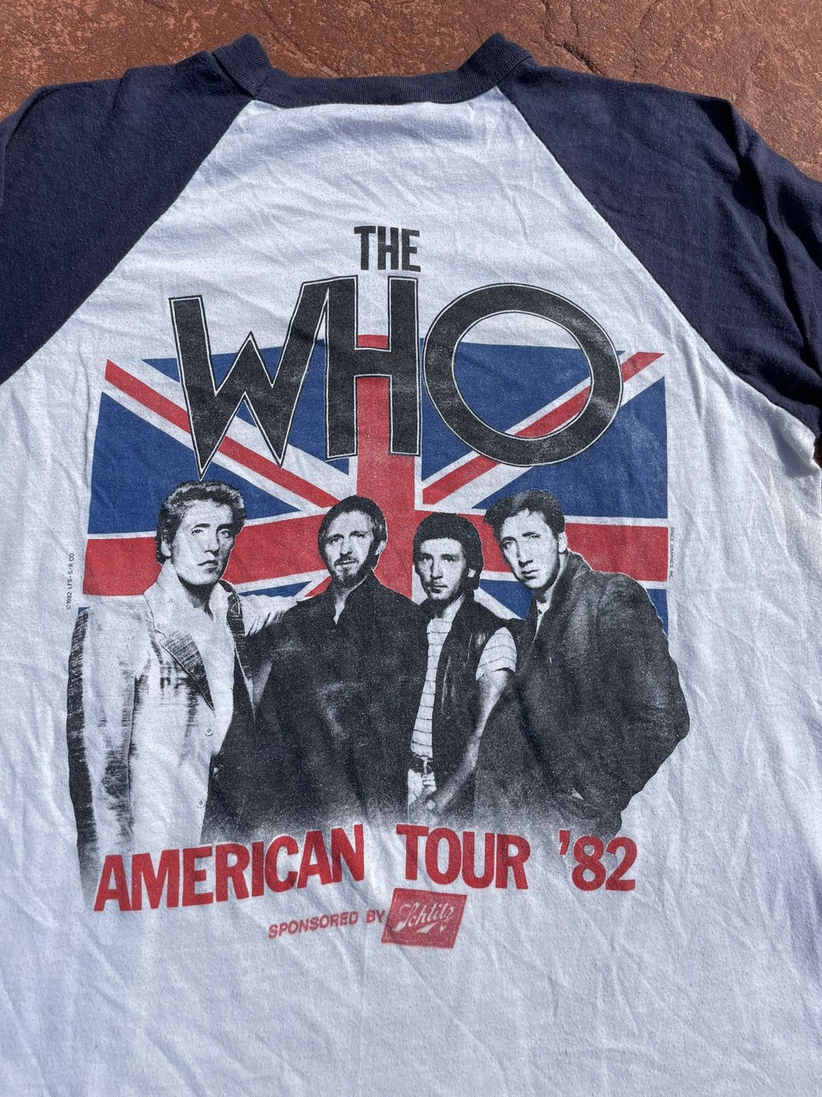 Band Tees Vintage 80s The Who America Tour 82 Rock Raglan Jersey Tee Size US L / EU 52-54 / 3 - 5 Thumbnail