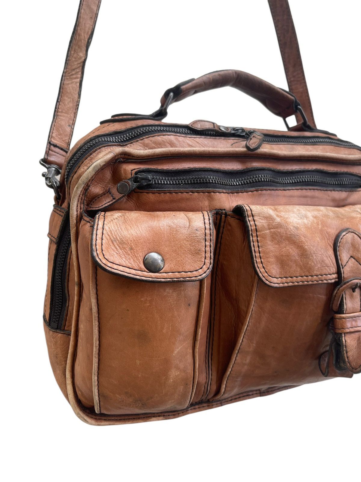 Porter Vintage Porter Yoshida Japan Leather Messenger Bag Size ONE SIZE - 8 Thumbnail