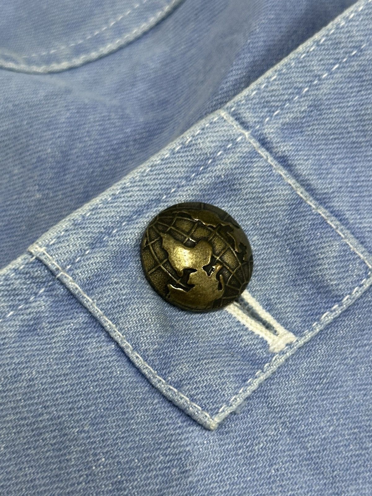 Hai Sporting Gear × Issey Miyake 1990 - Hai Sporting Gear Denim Cargo Jacket (Issey Miyake) Size US XL / EU 56 / 4 - 20 Thumbnail