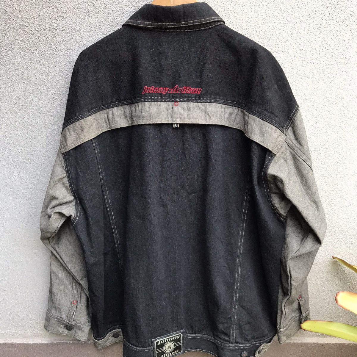 Fubu Vintage 90s JOHNNY BLAZE jeans jacket hiphop style Size US XL / EU 56 / 4 - 3 Thumbnail