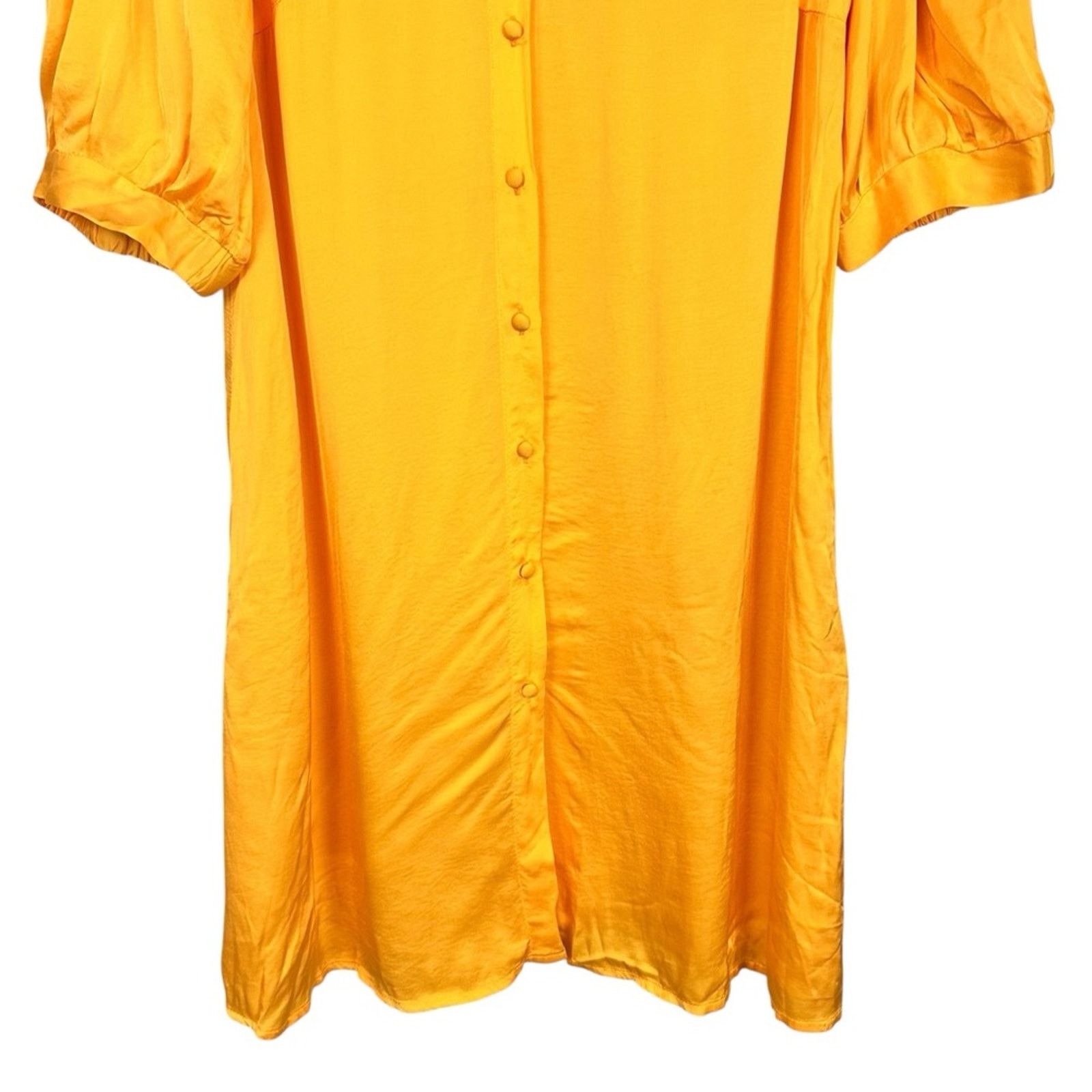 Young Fabulous & Broke Young Fabulous & Broke Yellow Button Down Shift Dress Large Size L / US 10 / IT 46 - 5 Thumbnail