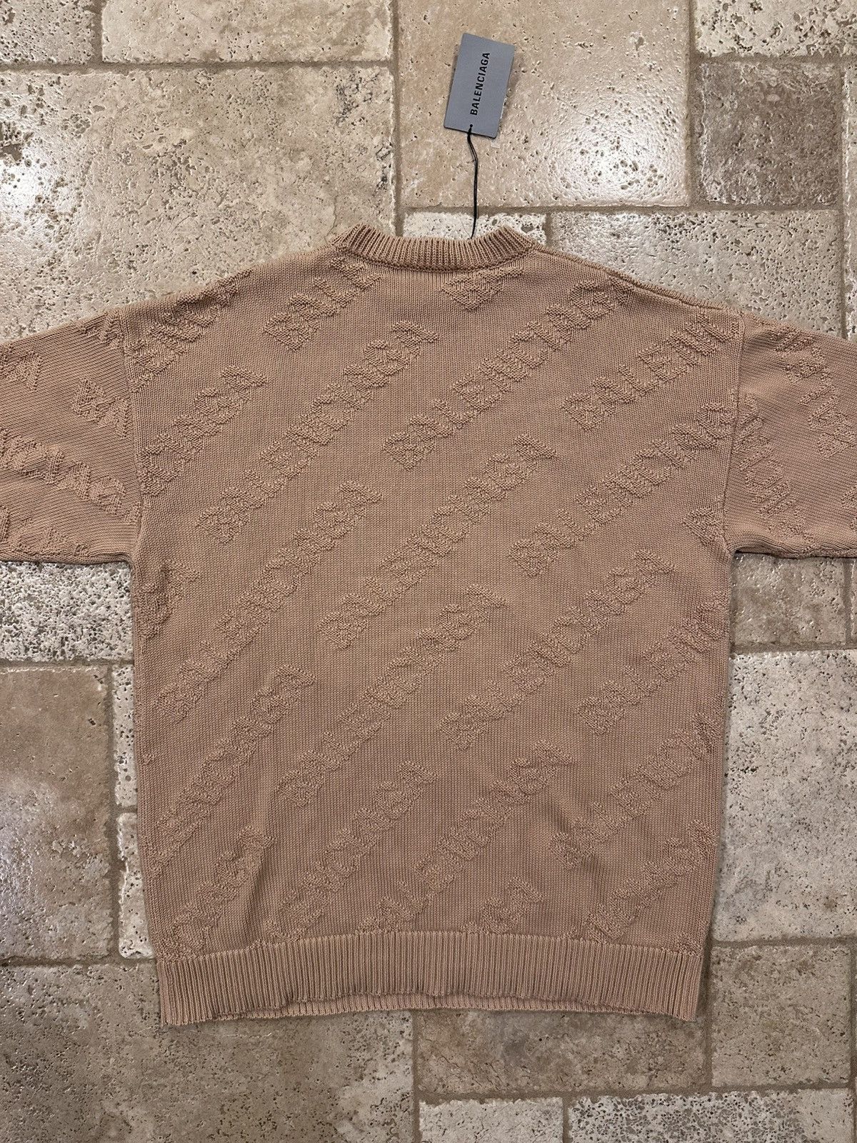 Balenciaga Balenciaga Monogram Jacquard Intarsia Logo Knitted Sweater Size US S / EU 44-46 / 1 - 9 Thumbnail