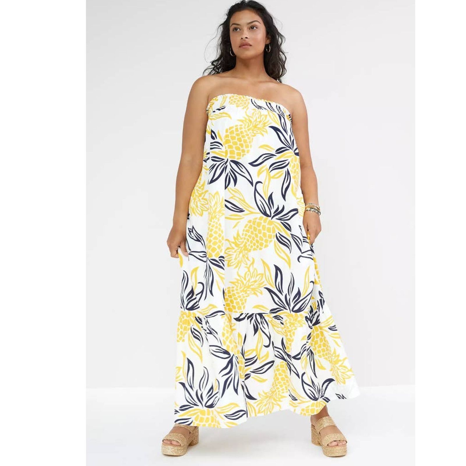 Anthropologie New Anthropologie Floral Flounced Maxi Dress $188 MEDIUM Size M / US 6-8 / IT 42-44 - 7 Thumbnail