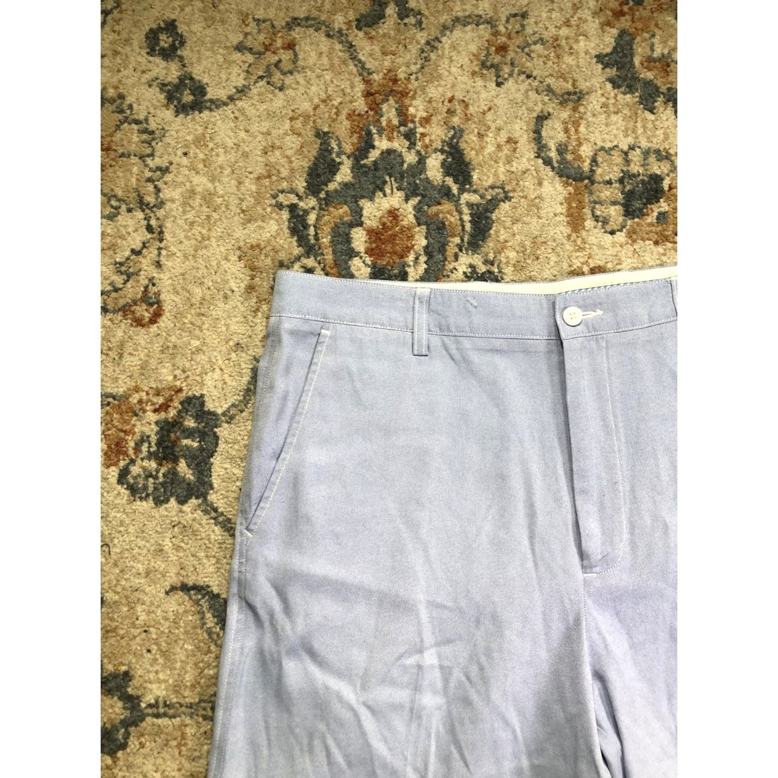 Footjoy FootJoy Shorts Mens 36 Blue Golf Chino Nylon Performance Flat Front Casual Size US 36 / EU 52 - 2 Thumbnail
