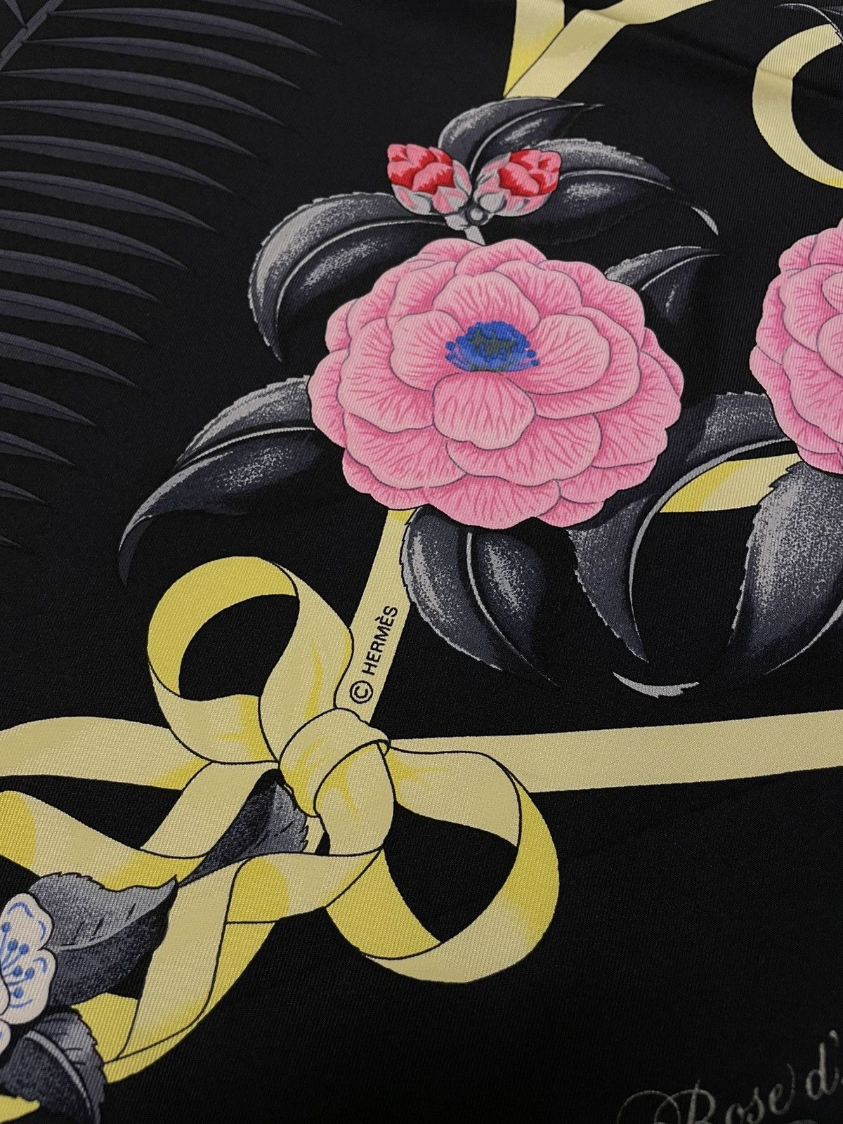 Hermes Vtg Hermes Carre 90 Fleurs de L'opera Silk Scarf Size ONE SIZE - 7 Thumbnail