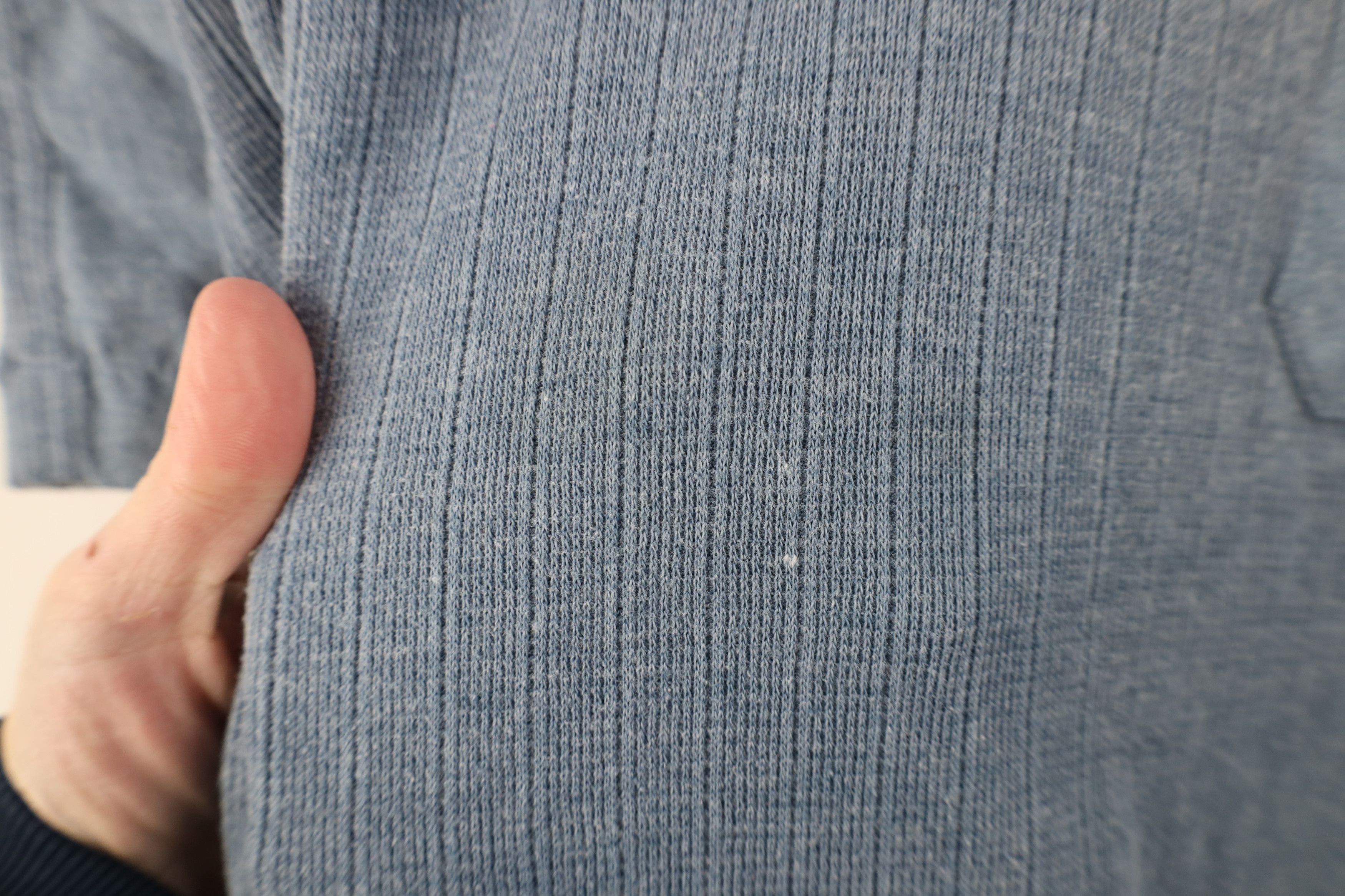 Vintage Vintage 90s Streetwear Chambray Pullover Polo Shirt Blue Size US M / EU 48-50 / 2 - 6 Thumbnail