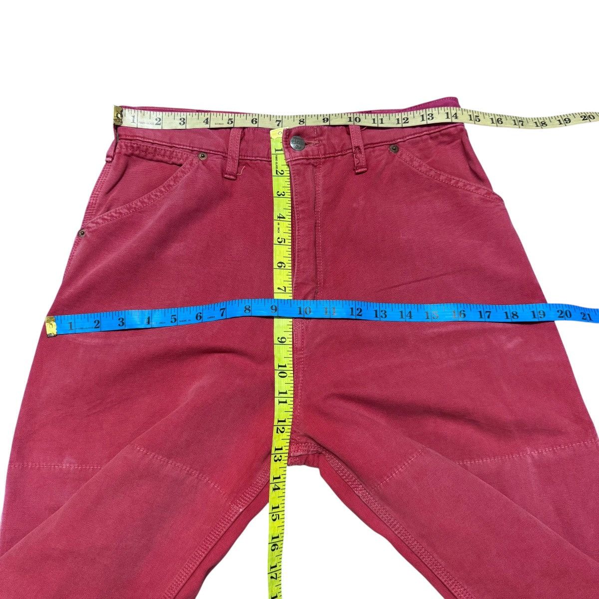45rpm Vintage 45rpm Double Knee Red Carpenter Pants Size US 29 - 15 Thumbnail