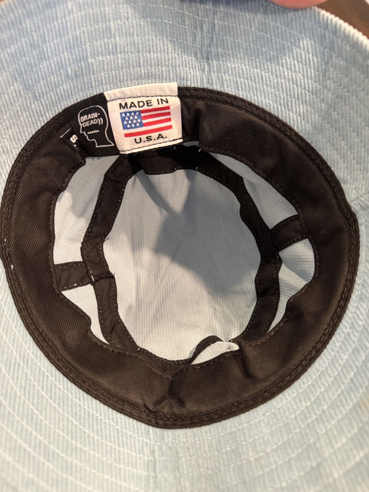Brain Dead CORDUROY BUCKET HAT - SKY BLUE (SMALL) Size ONE SIZE - 4 Thumbnail
