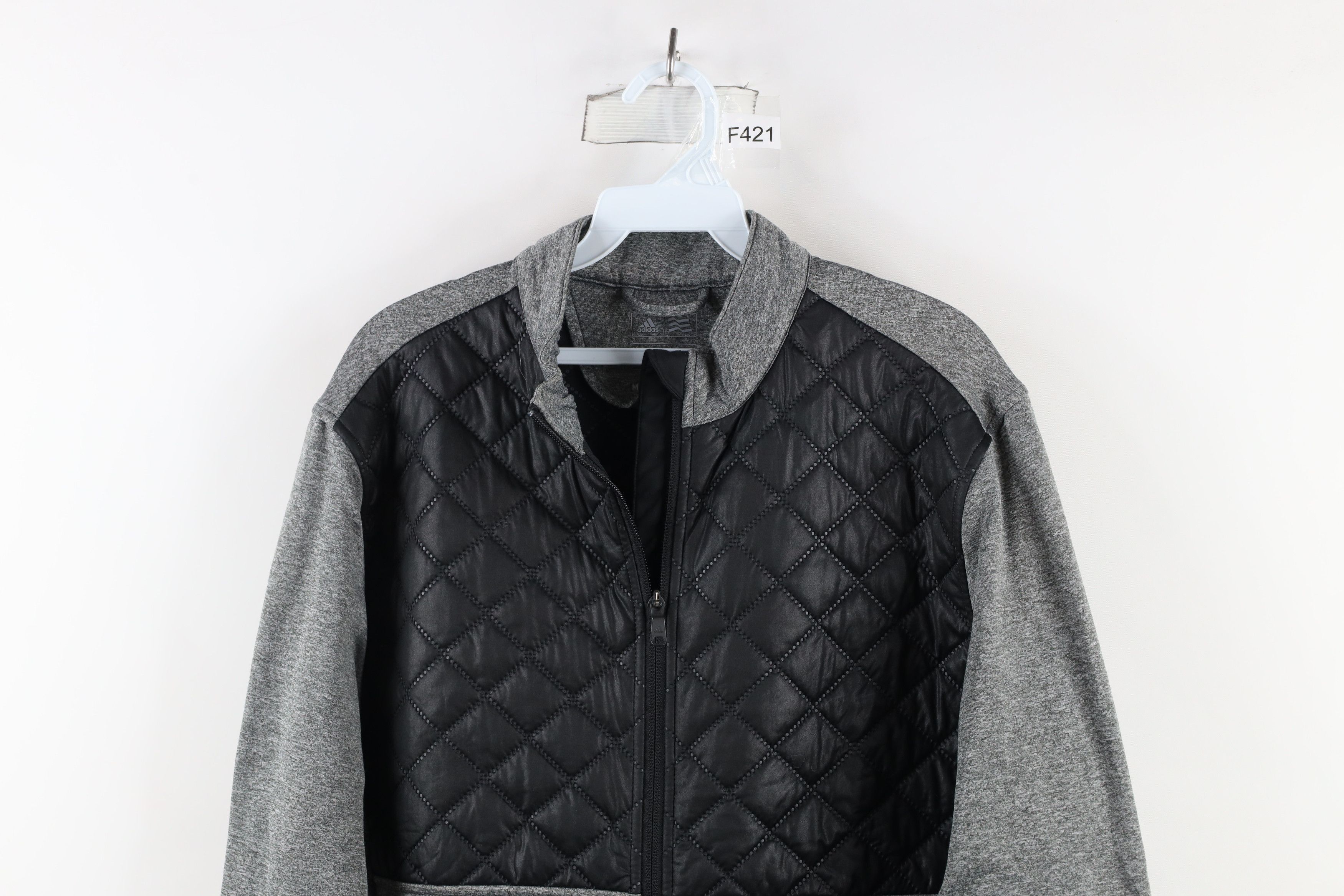 Adidas × Vintage Adidas Golf ClimaWarm Quilted Full Zip Sweatshirt Jacket Size US M / EU 48-50 / 2 - 2 Thumbnail
