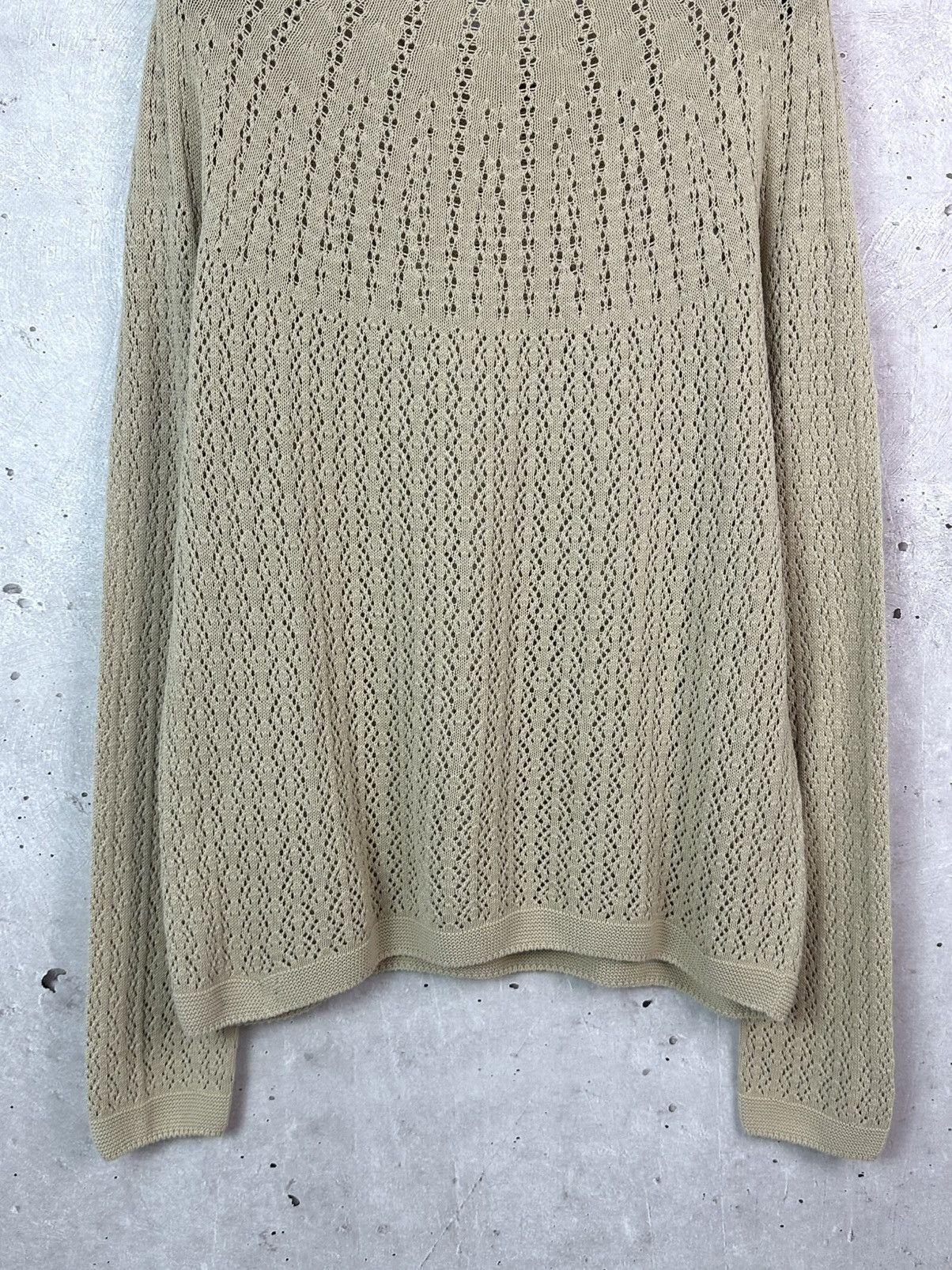 Uniqlo Ines De La Fressage Beige Knit Long Sleeve Sweater