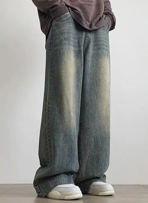 Anime × Japanese Brand × Jean Fashion Oversize Distressed Retro Blue Jeans Size US 31 - 2 Thumbnail
