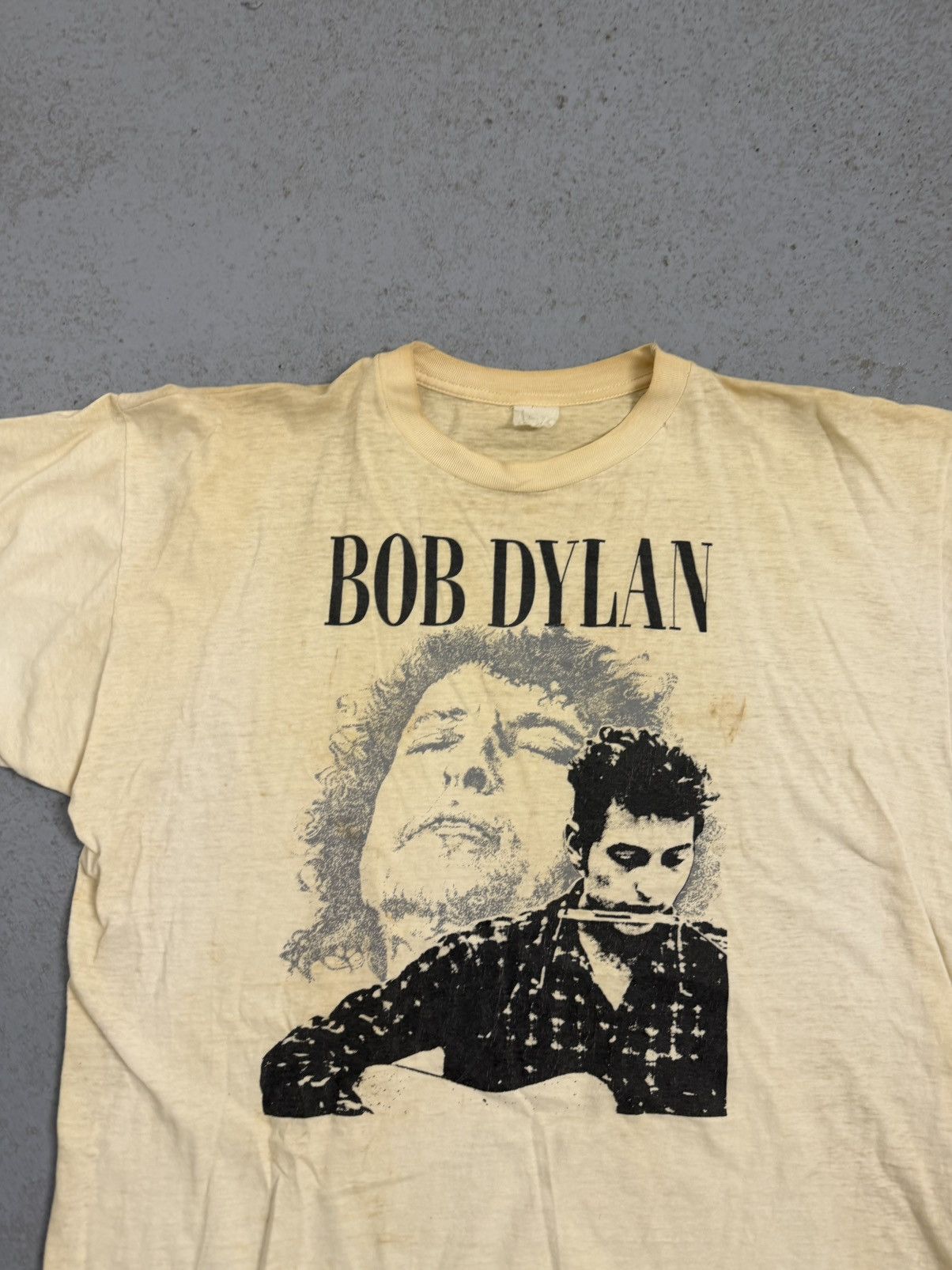 Band Tees Vintage 90s Bob Dylan Tee Size US XL / EU 56 / 4 - 2 Thumbnail