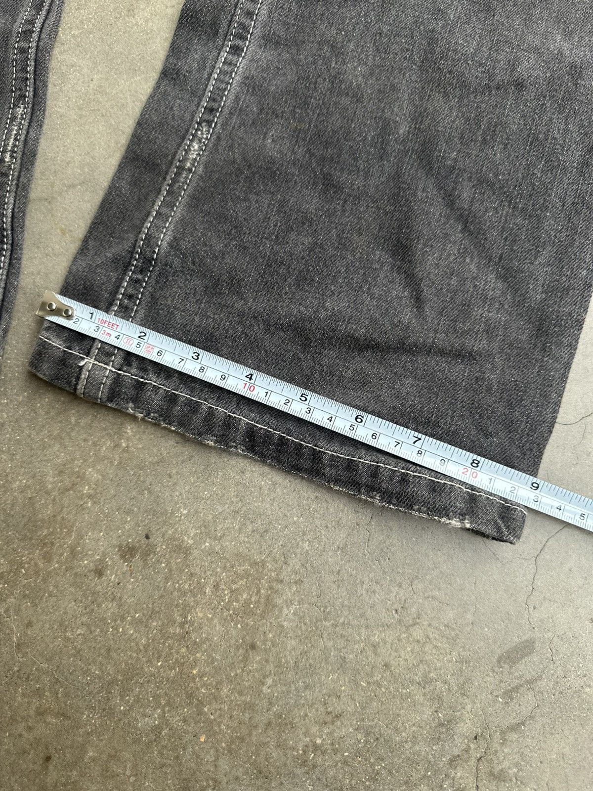 Designer Japanese Brand Zero Sail Distressed Claw Mark Flare Denim Size US 28 / EU 44 - 10 Thumbnail