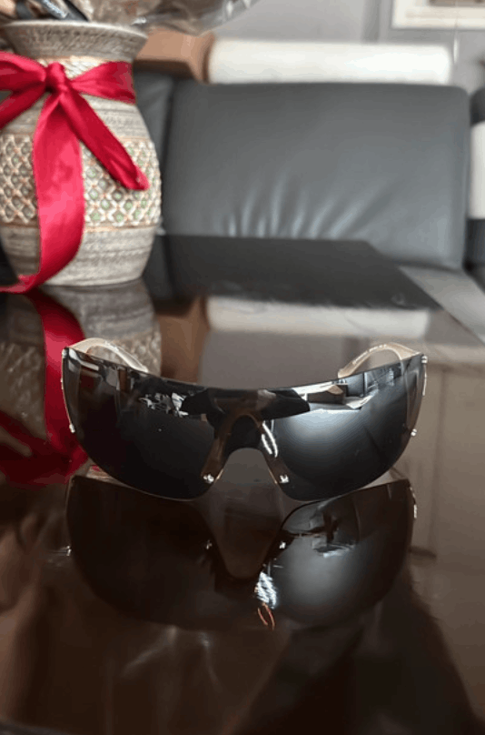 Christian Dior Monsieur × Dior × Vintage DIOR Sunglasses SKI Rimless Mask Pop Bike Shield RI931 Size ONE SIZE - 3 Thumbnail