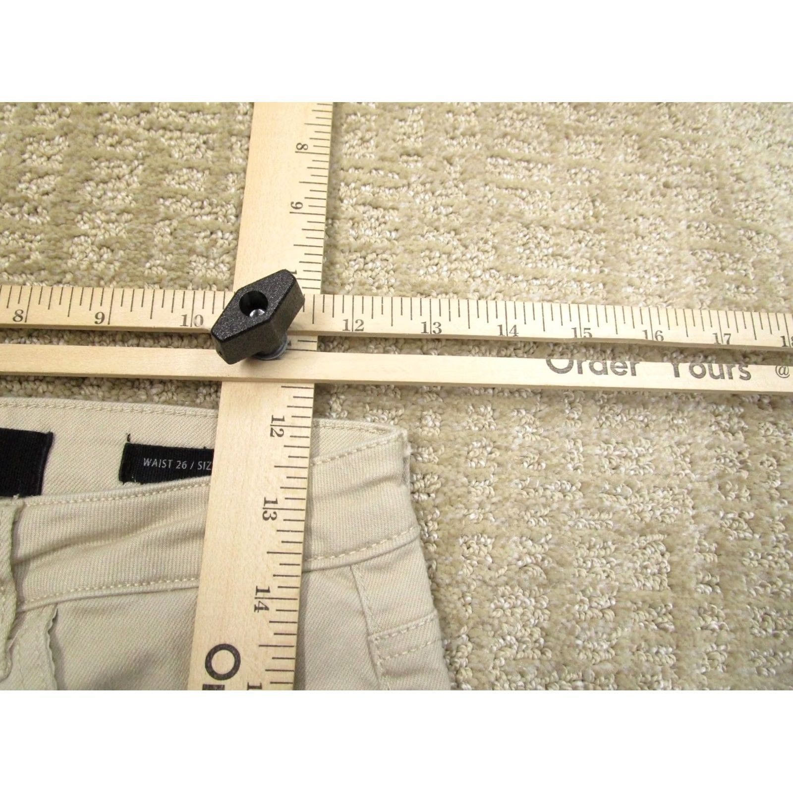 Vintage Risen Jeans Women 26 Brown High Rise Straight Cropped Denim Pants Size 26" / US 2 / IT 38 - 5 Thumbnail