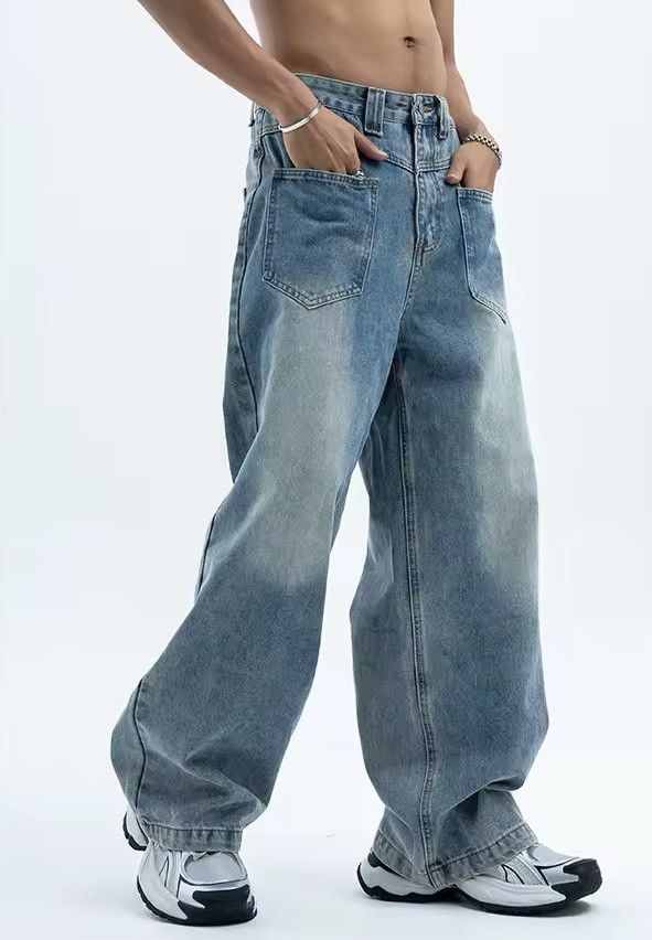 Japanese Brand × Jean Trendy men's casual straight jean Size US 28 / EU 44 - 2 Thumbnail