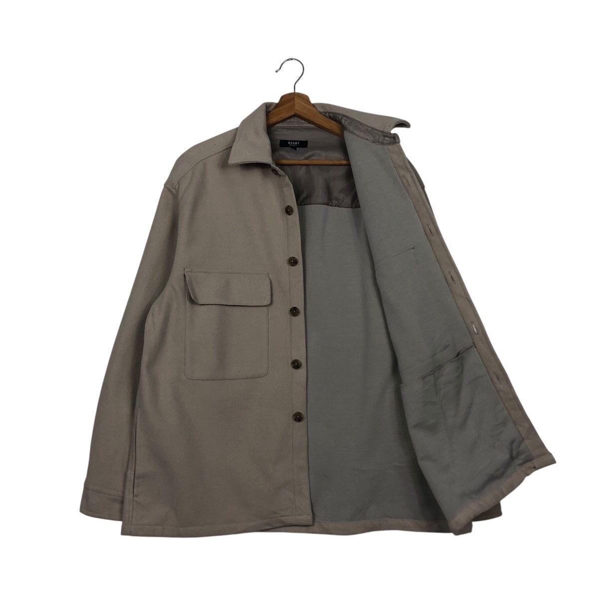 Beams Plus 📌Vintage Wool Chore Jacket Beams Heart Button Issey Miyake Size US M / EU 48-50 / 2 - 12 Thumbnail