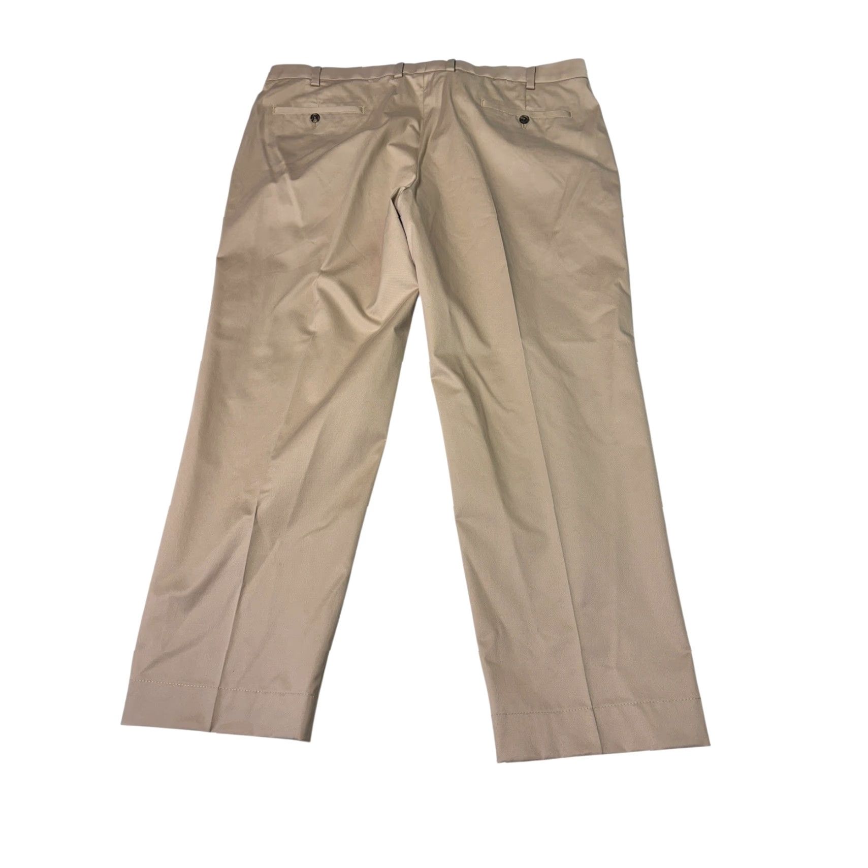 Brooks Brothers Brooks Brothers Advantage Chino Pants Mens Regular 42 Tan Lightweight Cotton Blend Stretch Flat Front Casual Business Travel 42x28 Mens Size US 42 / EU 58 - 6 Thumbnail